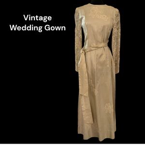 Vintage 1930s Wedding Dress | Antique Bridal Gown | Rare Old Hollywood Heirloom